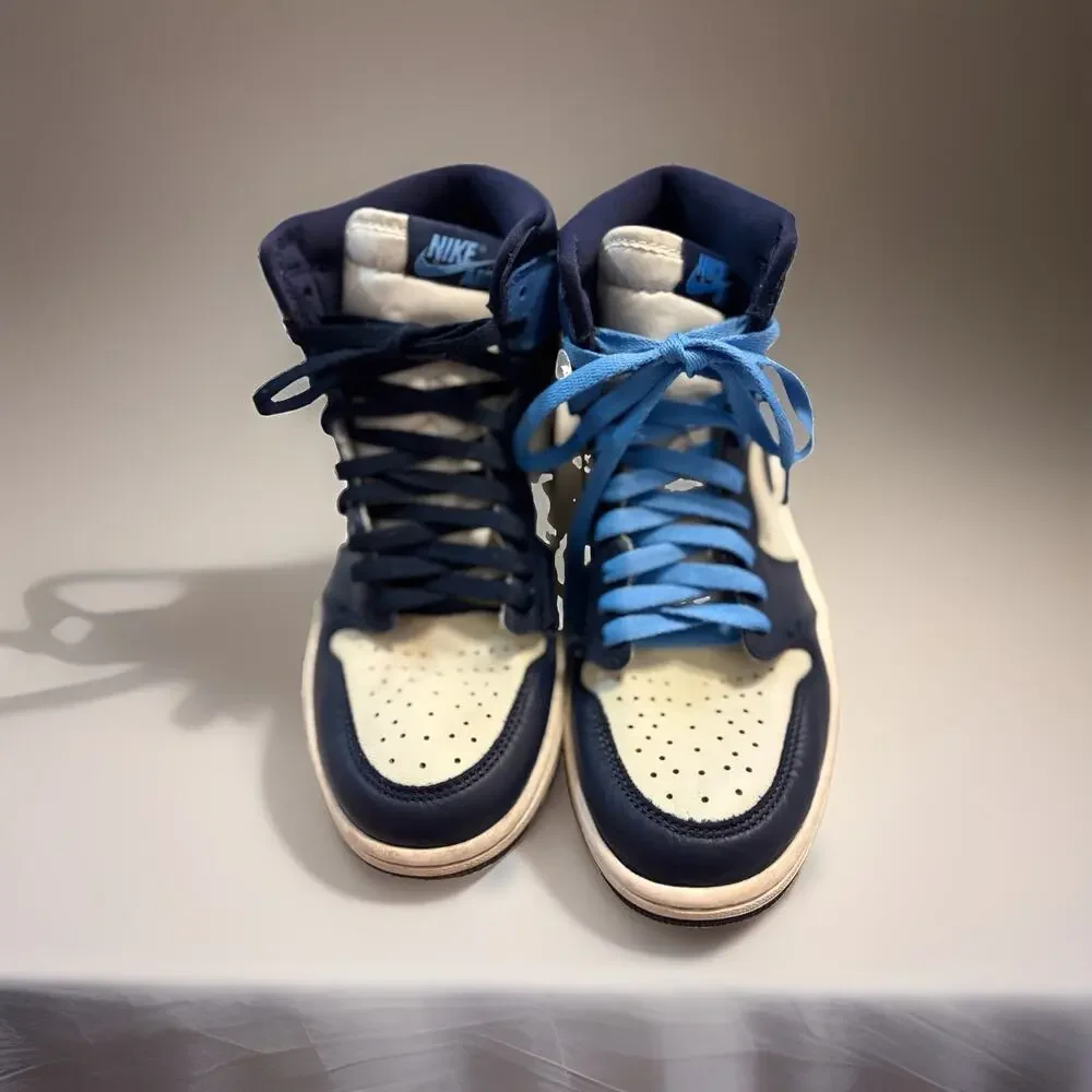 Nike Air Jordan 1 Retro High OG Men’s Size 8.5 Obsidian UNC 2019 555088-140